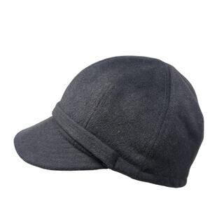 Vintage Kokin New York Women's Hat Black Blank Front Band Stretch